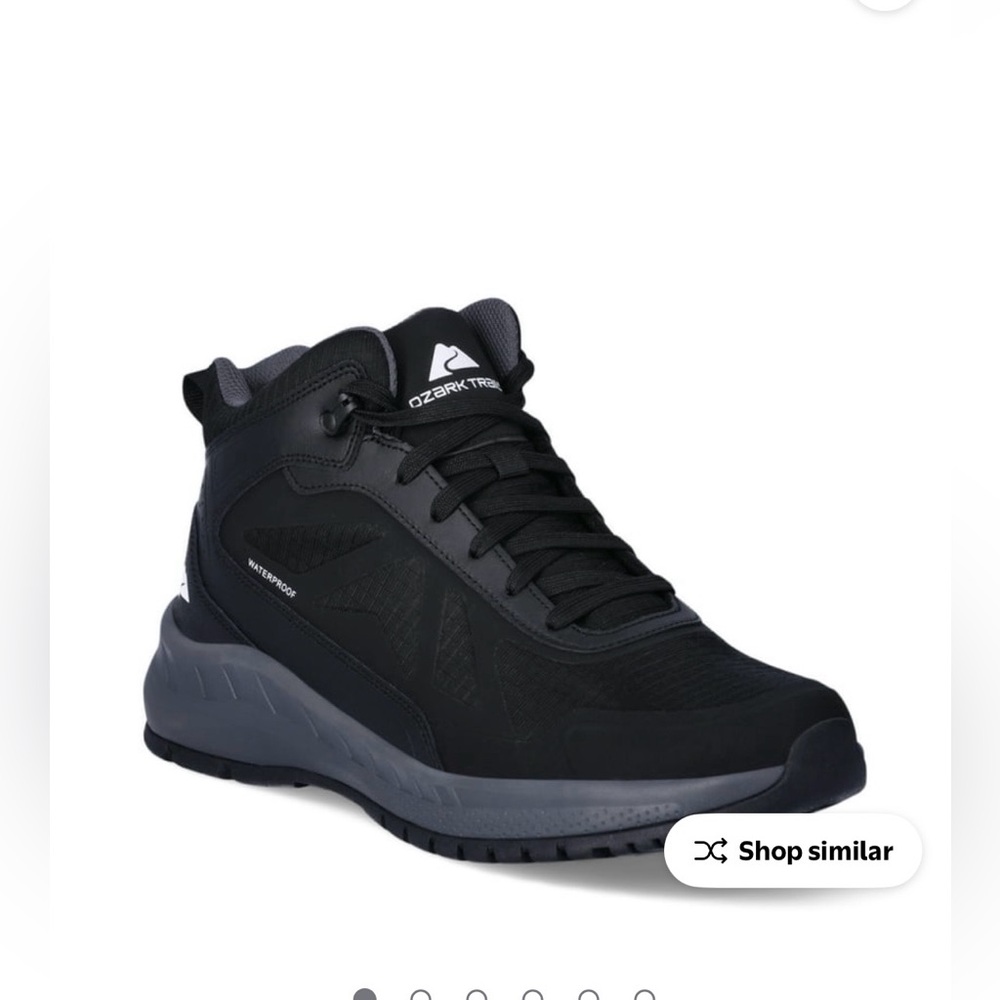 Ozark Trail Men's Black Athletic Hiker Shoes - Picture 2 of 9